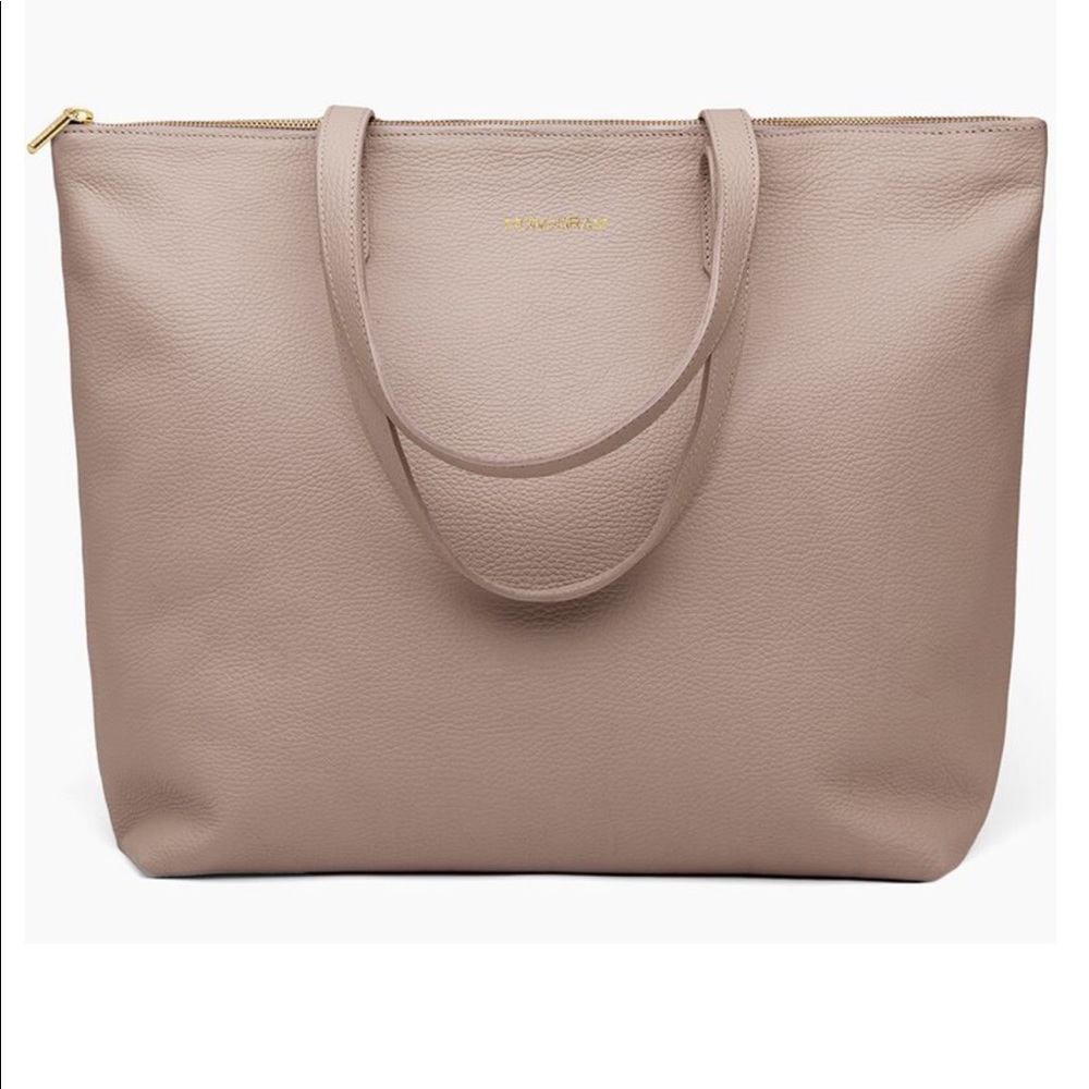 Cuyana Classic Leather Zipper Tote